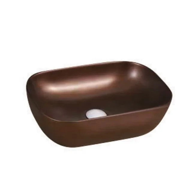 Brass Red Copper Color Popular Oval Design Handmade Royal Bathroom Antique Sink Washin Basin Hot Sale Model Yellow Bronze Modern