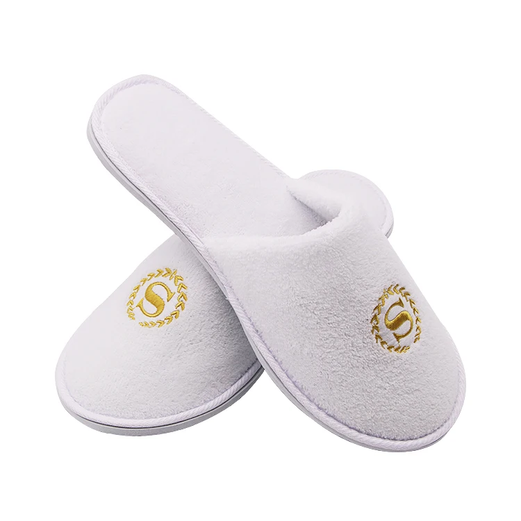 Wholesale Luxury High Quality Velvet Disposable Hotel Sheep Fleece Women Slipper