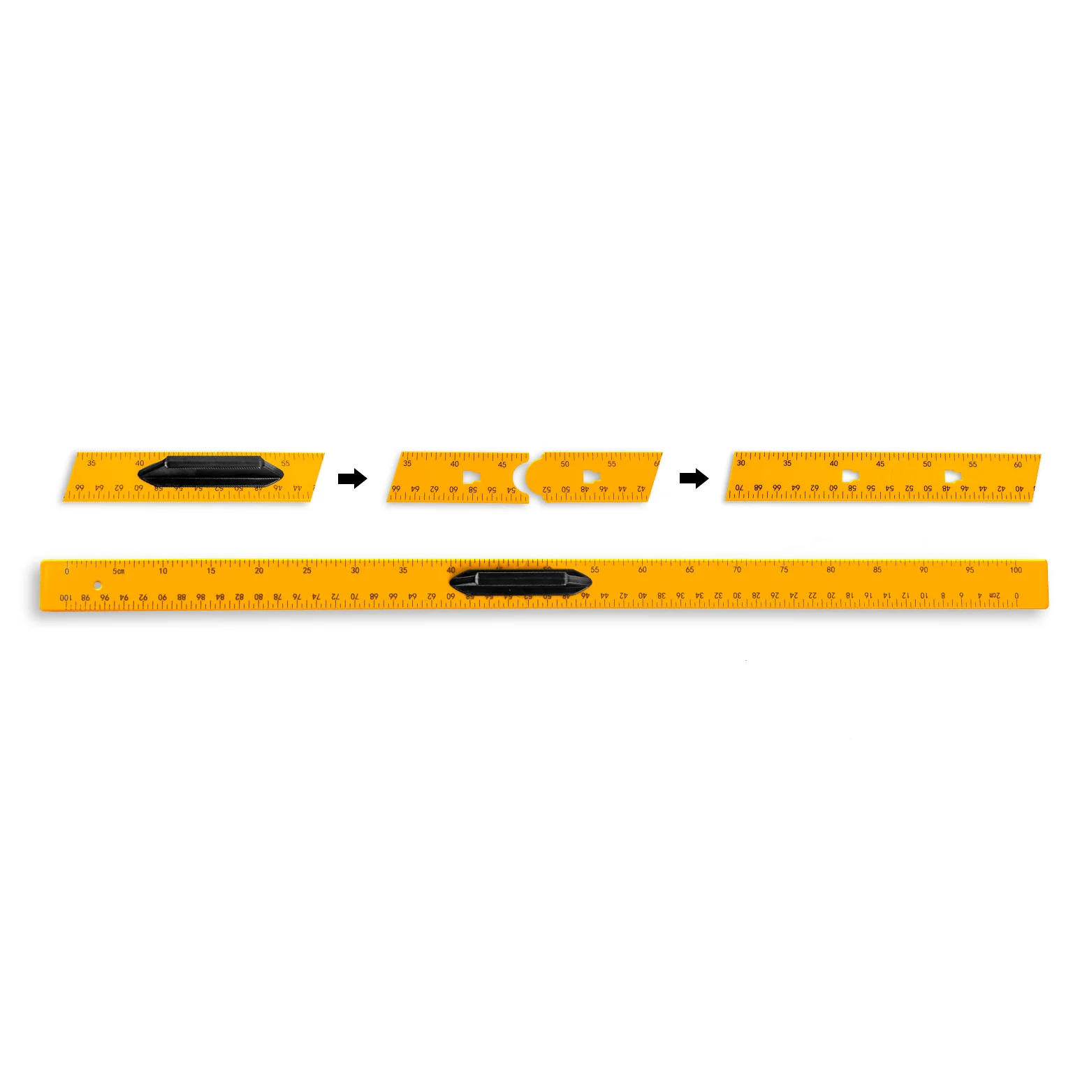 Plastic School Classroom Stationery Geometric Math Scale Tools Protractor Triangle Rulers Teaching Ruler Set