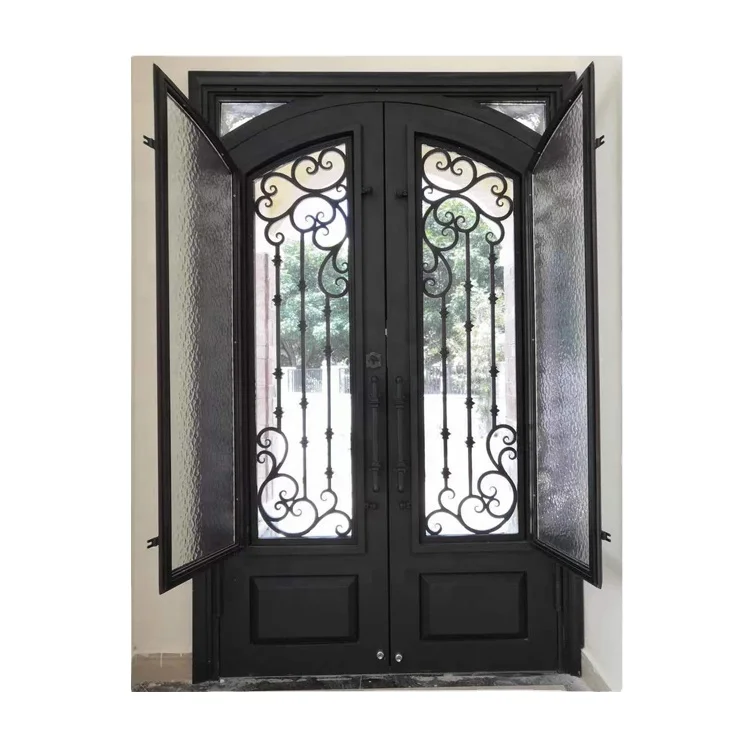 Doors And For Wrought Window Profile 7Cm Sliding Pulley Flat Entrance Designs Price 36 X80 Sg-150031 Steel In Iron Door