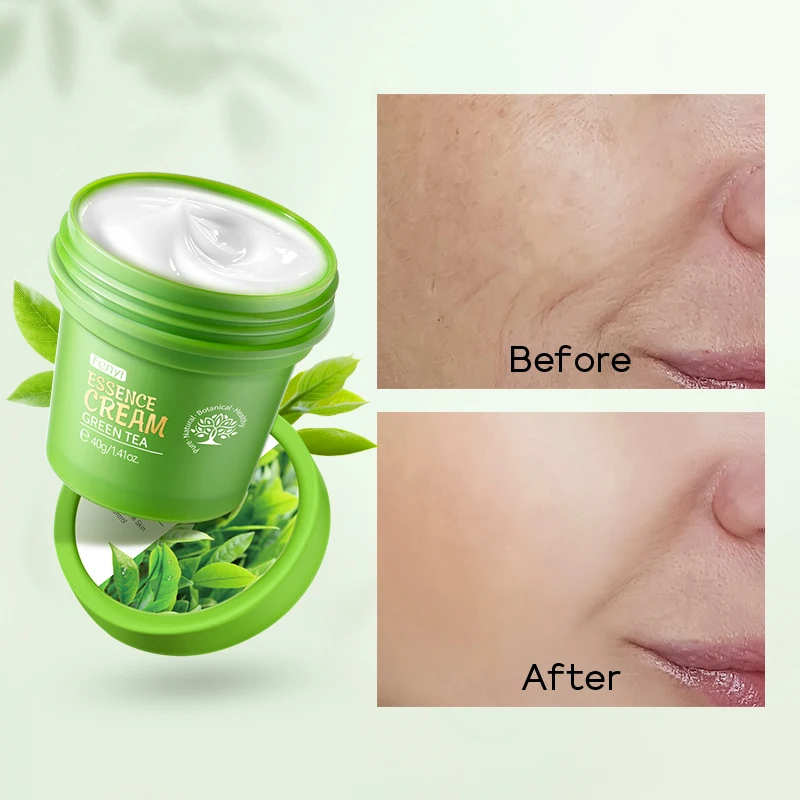 Fenyi Green tea  oil control moisturizer face cream 40g face beauty anti aging cream and wrinkles face cream