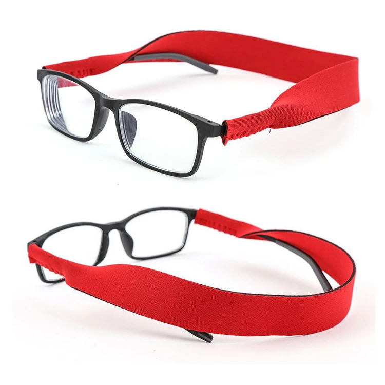 Your own Brand Colorful Fishing Water Sports Floating Neoprene Sunglass Holder Strap Polyester Neck Retainer String Rope
