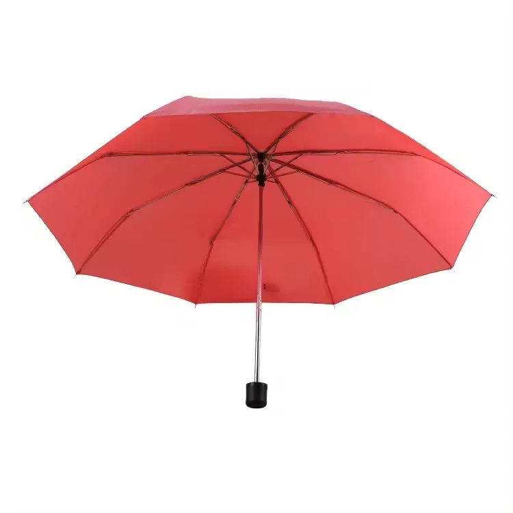 Wholesale china promotional Cheap 3 folding mini advertising custom rain Foldable Umbrella with Logo Prints umbrellas