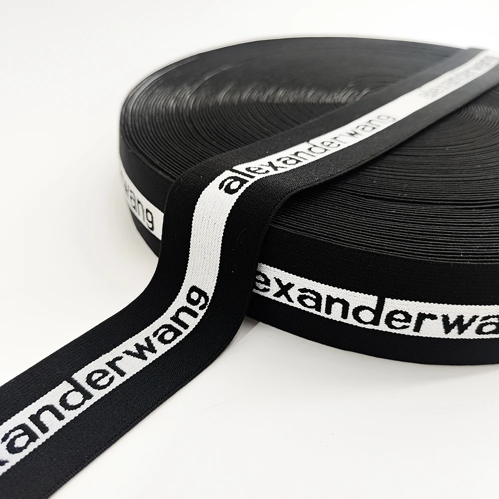 Free sample manufacturer custom color width polyester elastic band