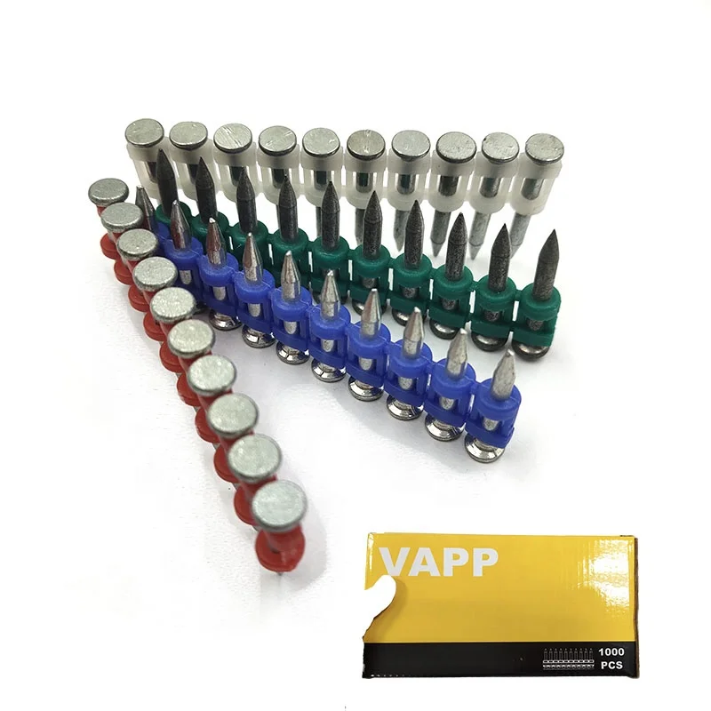 Collated Gas Drive Pins Strip Concrete Nails 3.0 16mm 19mm 25mm