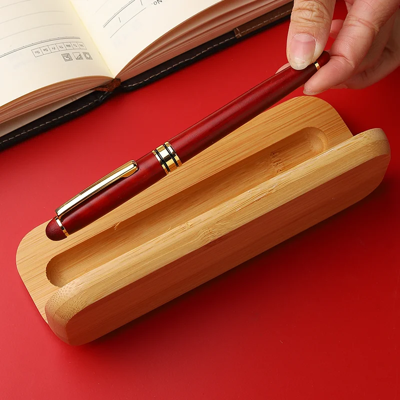 Business Gift Luxury Retro Ballpoint Pens with Custom Logo Ink Pen Signatures Engraving Wooden Pen for Promotional