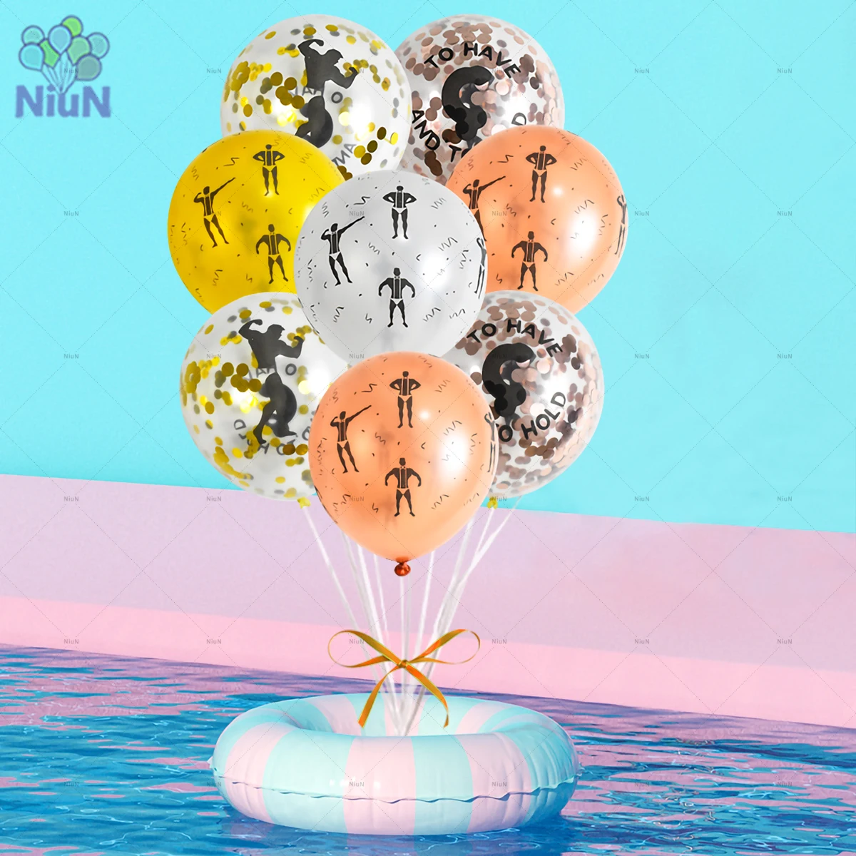 Bachelorette Party Decorations Male Stripper Latex Balloons 12 inch Naughty Ballons Divorce Party Bridal Shower party