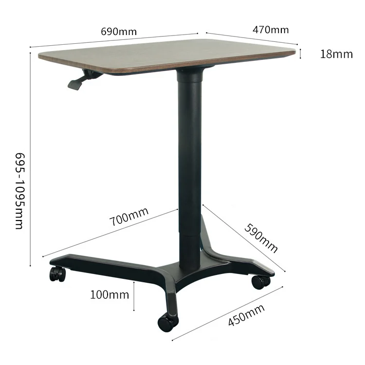 design pneumatic stand workbench table homemade modern computer desk office computer working height adjustable desk for home