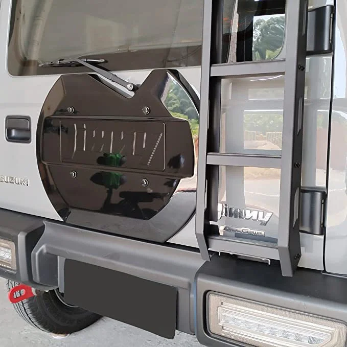 TELLIKA Bright black Matte black ACCESSORIES ABS Car wheel Spare tire cover For Suzuki jimny JB64 JB74 2019 2018 accessories