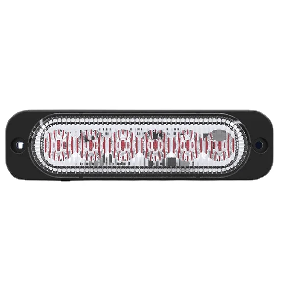 6 LED Emergency Strobe Lights Kit Surface Flush Mount Side Marker Grill Grille Hazard Warning Light Head for Off-Road Vehicles