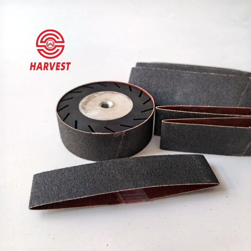 high quality abrasive belt rubber polishing drum wheels sanding sleeves sanding belt 100*30 125*30 150*50 ETC
