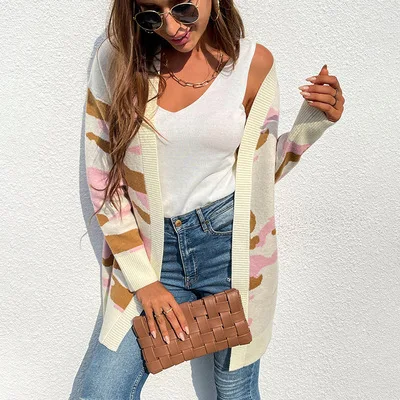 Womens Cardigan Color Block Striped Draped Kimono Cardigans Long Sleeve Open Front Casual Knit Sweaters Coat Outwear