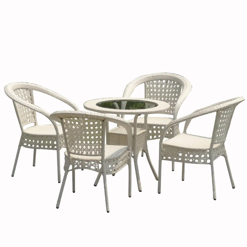 high quality rattan outdoor  furniture set patio umbrella rattan coffee table rattan chairs