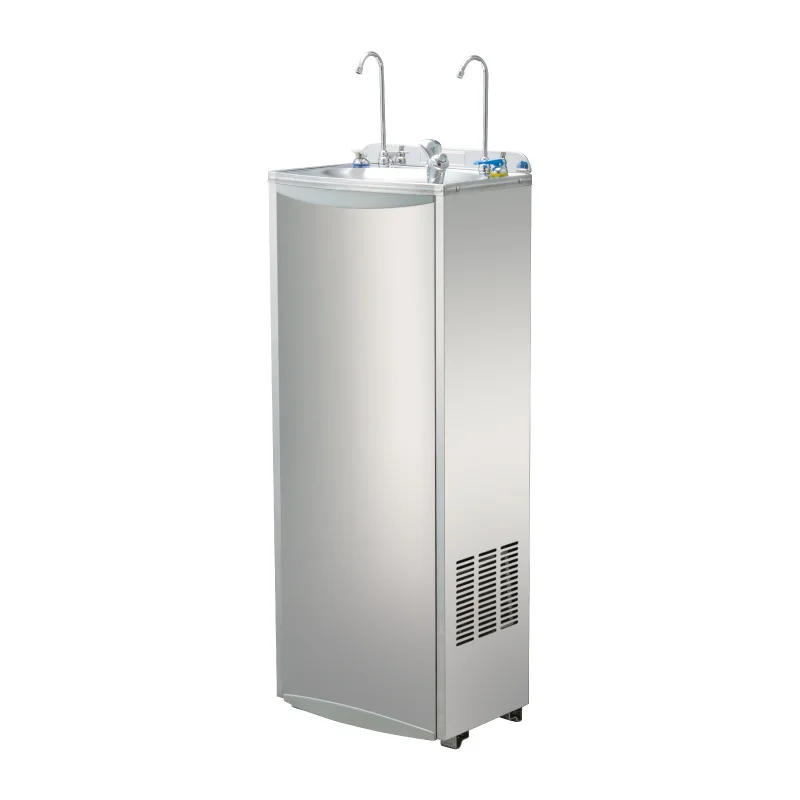 Vertical Wall Water Dispenser Connected to Municipal Water Can Filter Hot and Cold Water for School Public Places Auto Sensing
