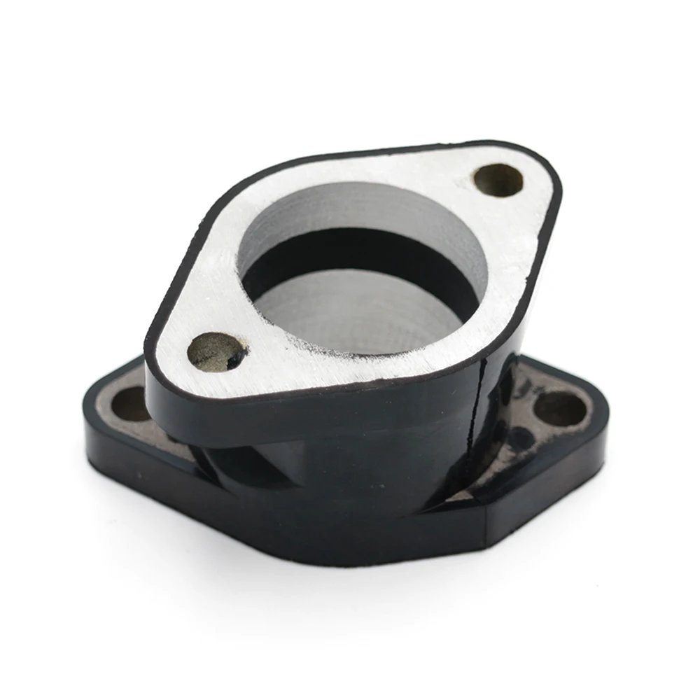 Black Rubber Carburetor Manifold Interface Intake Pipe Adapter For Yamaha Warrior 350 YFM350X