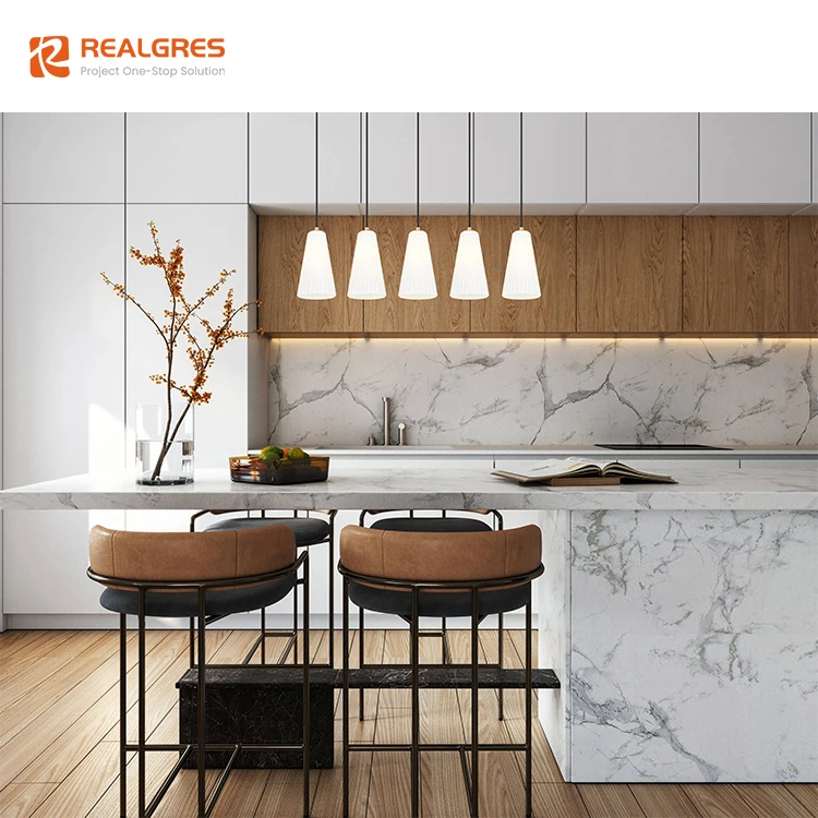 Realgres Manufacturers Complete Set Acrylic Cupboards Supplies Custom Wooden Pantry Modern Design Cabinet Kitchen Furniture