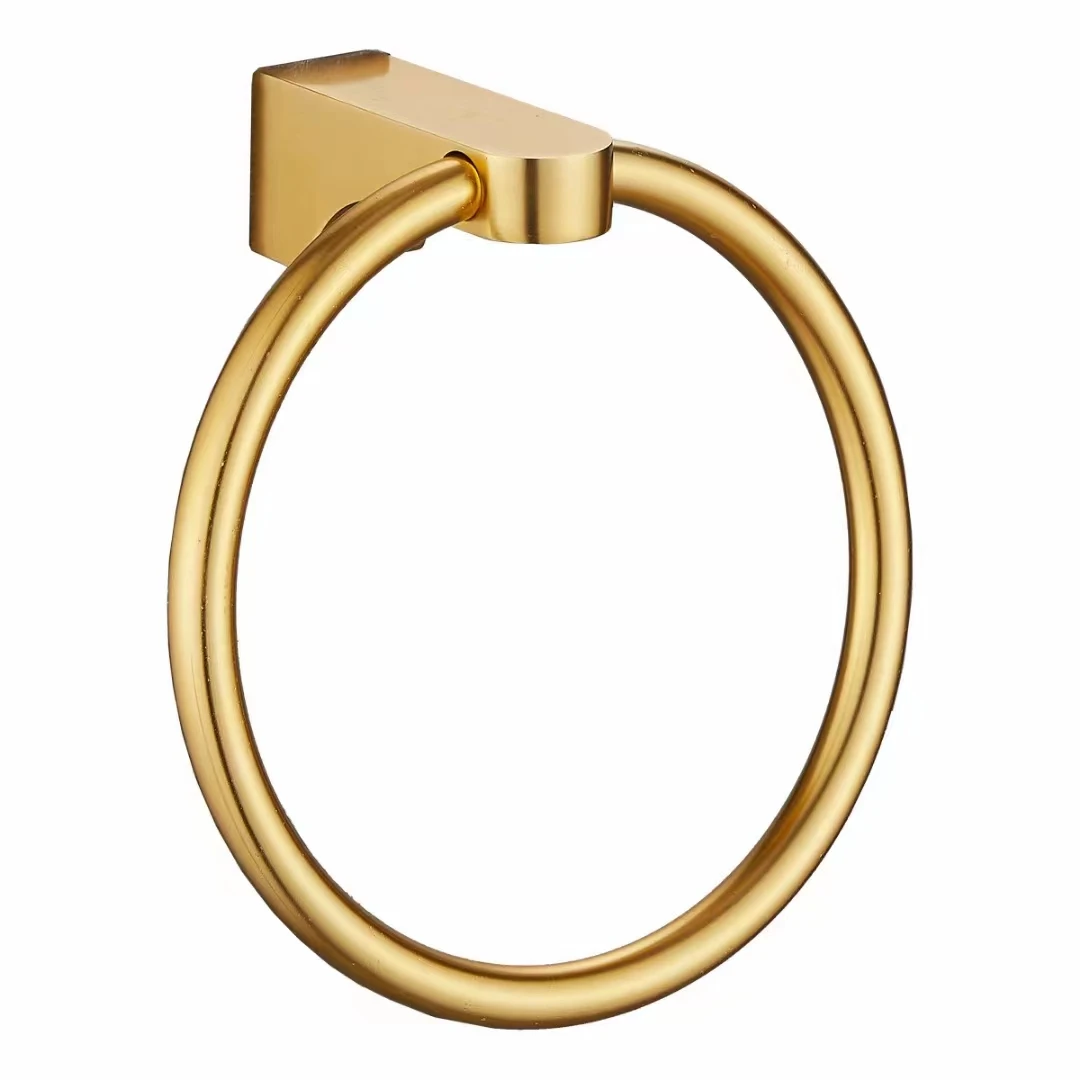 Wholesale Hot Selling Styles Size Can Be Customized Bathroom Luxury Gold Color Hotel Hardware Accessories 7-Piece Sets
