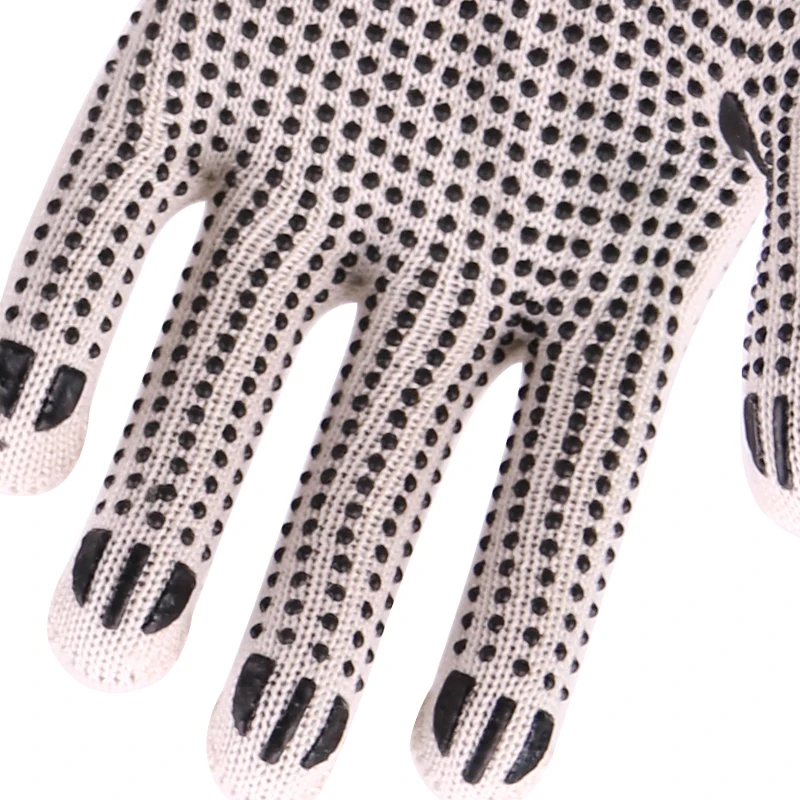 XINGYU Construction Labor Protection Gloves PVC Double-Sided Bead Anti Slip Thick Knitted Gloves