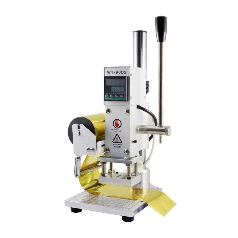 Stamping Machine Hot Foil For Leather Automatic Soap Metal Manual Digital Paper Plastic Die Logo Press Pneumatic Jewelry Pencil