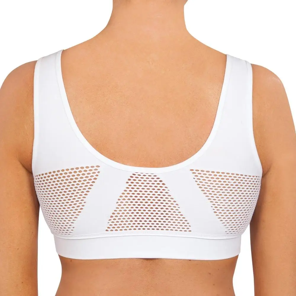 Женское дышащее нижнее белье, двухслойный бюстгальтер с дышащей сеткой, новый дизайн