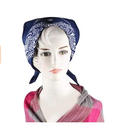 Бандана в стиле хип-хоп для мужчин и женщин, 100% хлопок, квадратный шарф с принтом пейсли, 55 х55 см