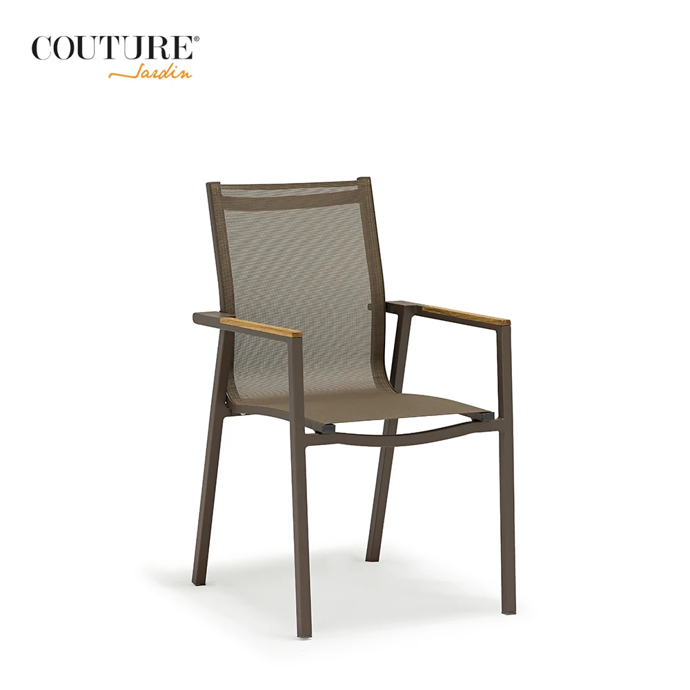 Couture Jardin hotel rope furniture outdoor dining set garden dining chair and table Dining Tables And Chairs Set
