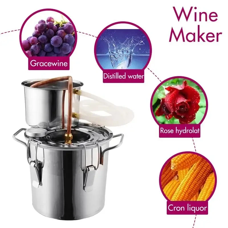 10L Small Essential Oil Extractor Extraction Distiller Distillation Distilling Equipment Machine