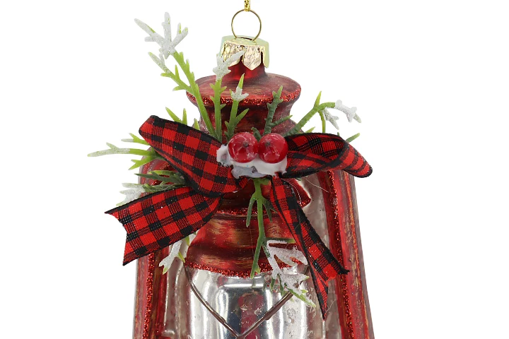 Old-Fashioned Green Retro Style Kerosene Lamp Pendant Christmas Glass Decorations Shopping Mall Windows Party Decorations