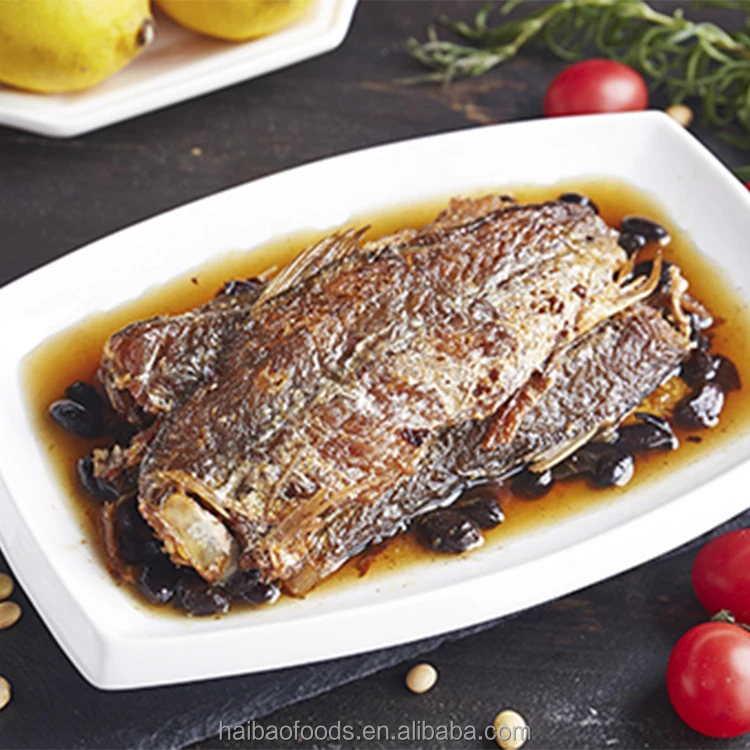 Wholesale  Canned Food 227g Canned Fried Dace in Oil Canned Fish Dae With Salted Beans