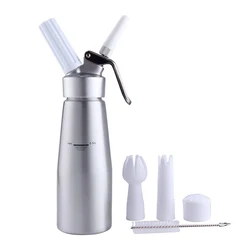 Highly Durable Whipped Cream Dispenser Professional Grade Aluminum Canister Cream Maker Whipper with Nozzles
