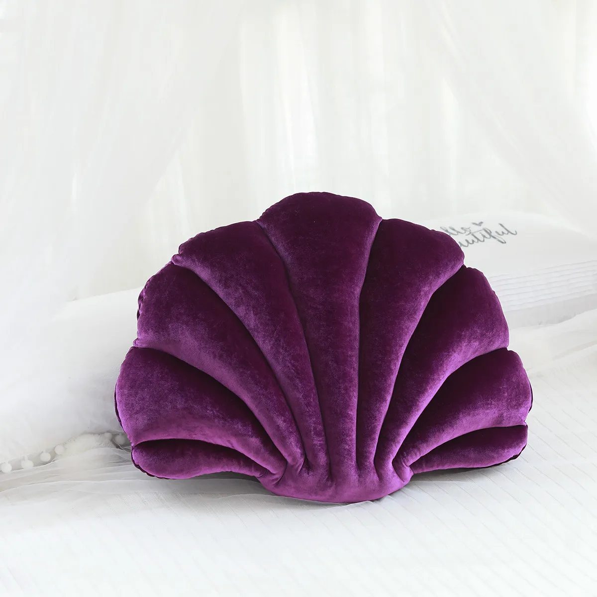 Creative Shell Pillow Plush Toy Car Sofa Cushion Office Decoration Cinema Photography Props