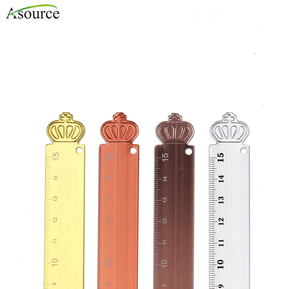 Fashion Crown Metal Ruler 15CM Aluminum Ruler