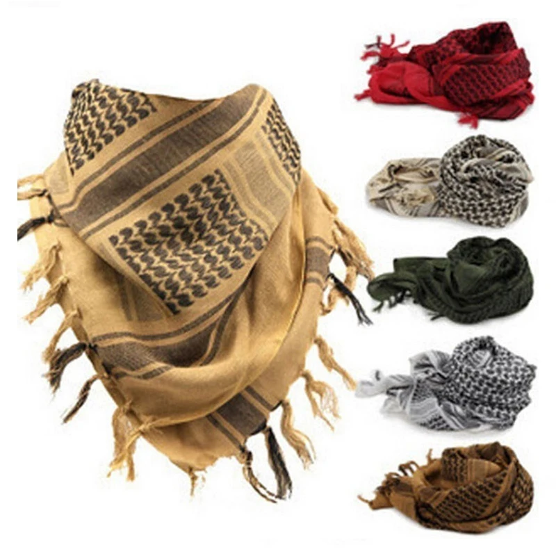 Custom outdoor tactics Arab Parsnips Square Muslim Sunscreen Breathable bib Middle East Thousand bird plaid camouflage cape