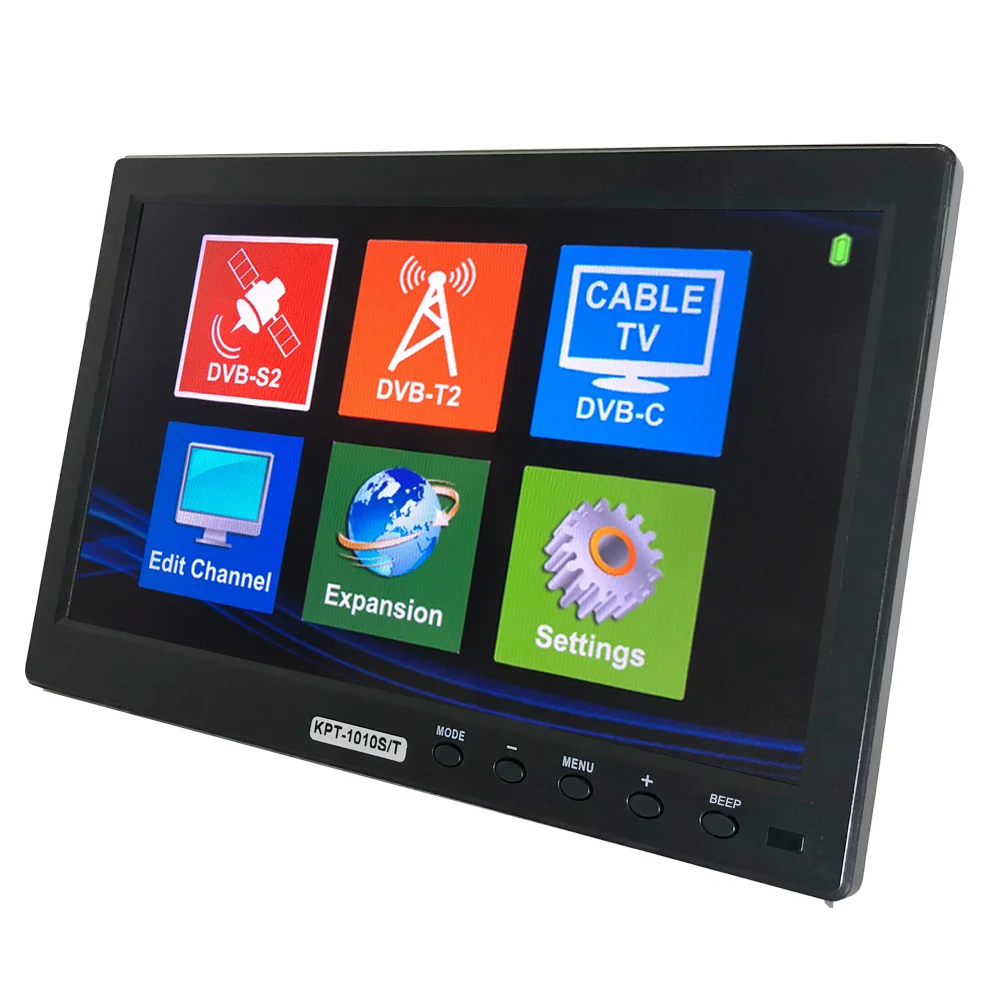 KPT-1010ST DVB-S2 DVB-T2 DVB-C комбинированный спутниковый искатель ТВ-приемник Hevc H.265 AVS/AVS + ЖК-экран канала