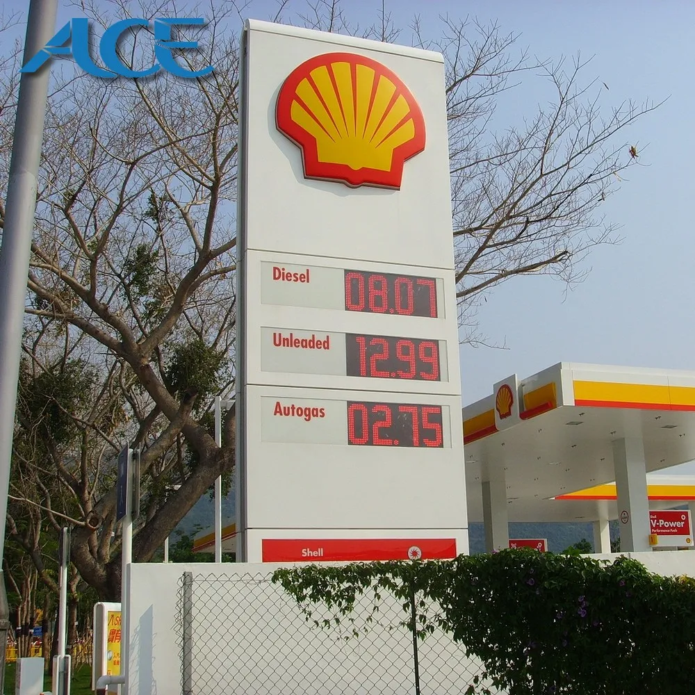 
Customized Gas Station LED Price Sign for Advertising Displaying Customized Gas Station LED Price Sign for Advertising Displaying