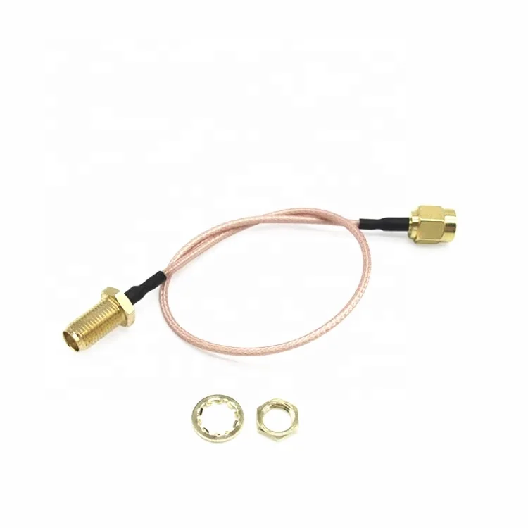 Высококачественный 20 см SMA штекер-гнездо MF разъем Wi-Fi роутер Антенна удлинитель медный провод позолоченный