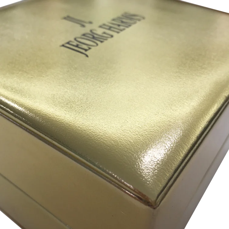 2022 Noble luxury Golden Leather Custom Logo Gift Watch PU Box New Design