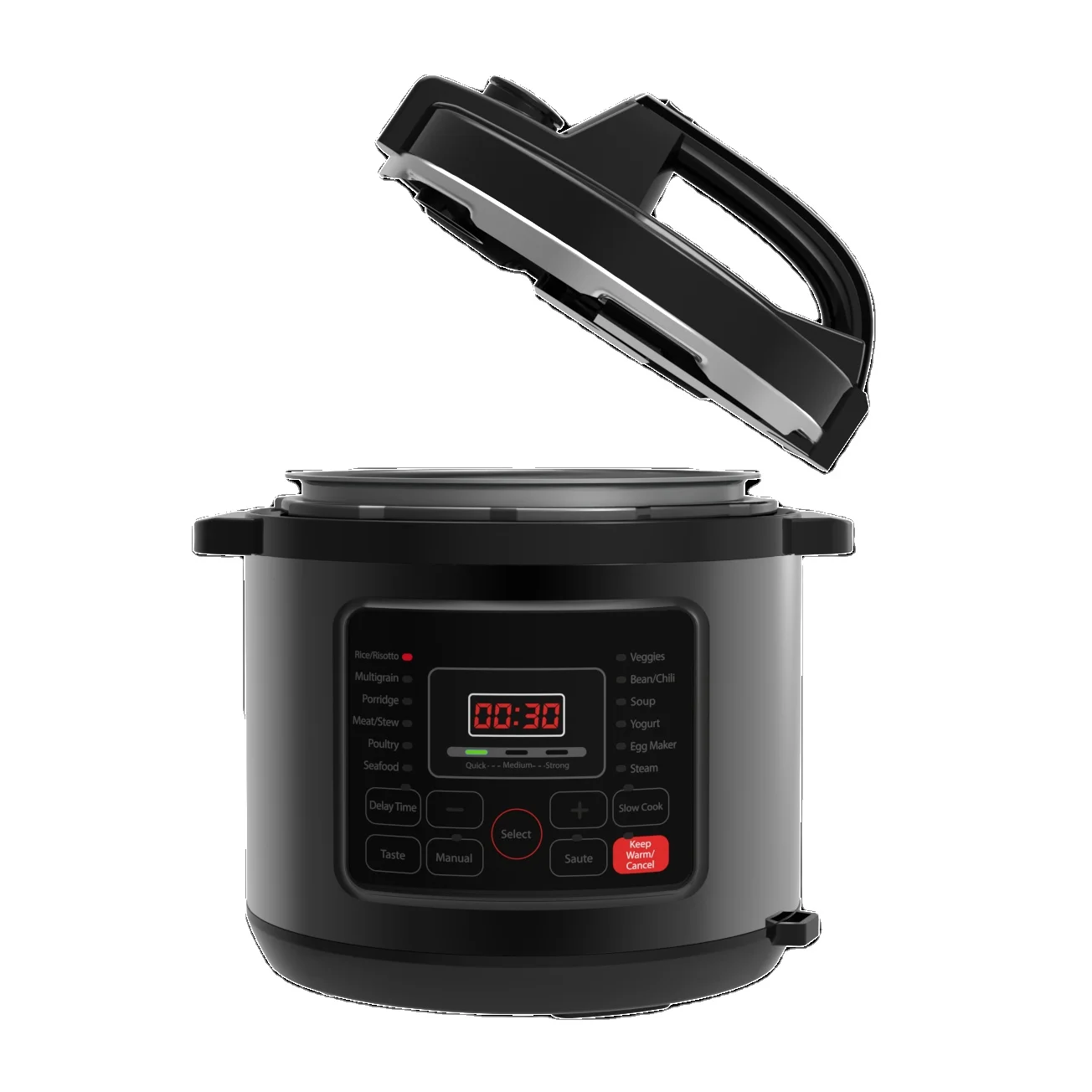 YBW100LH Black 10L 50KPA 12in1 Intelligent Household Electric Pressure Cooker