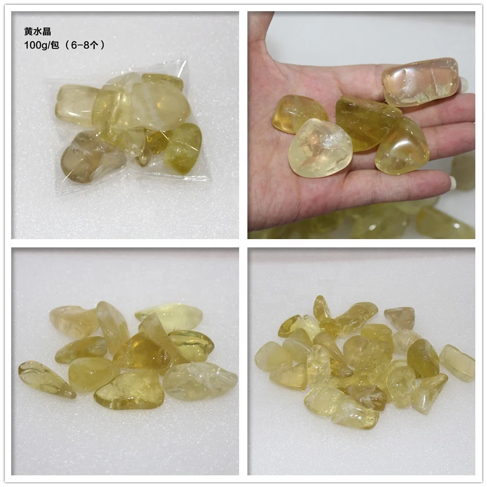 
wholesale crystal clear quartz tumbled stones bulk angel aura quartz tumble stone crystals healing stones for healing 