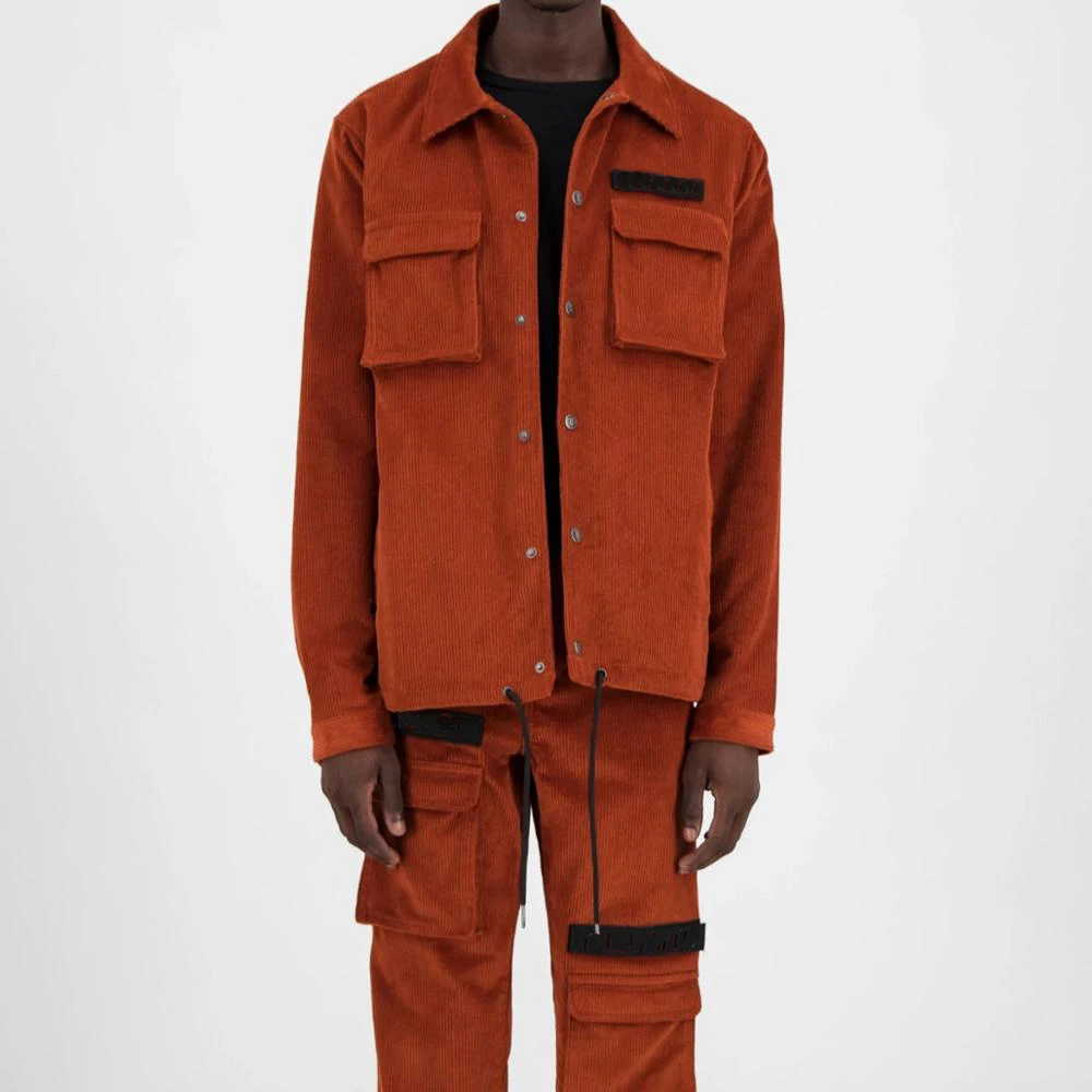 Fashion Men Casual 100% Cotton Corduroy Cargo Various Colors Corduroy Jacket