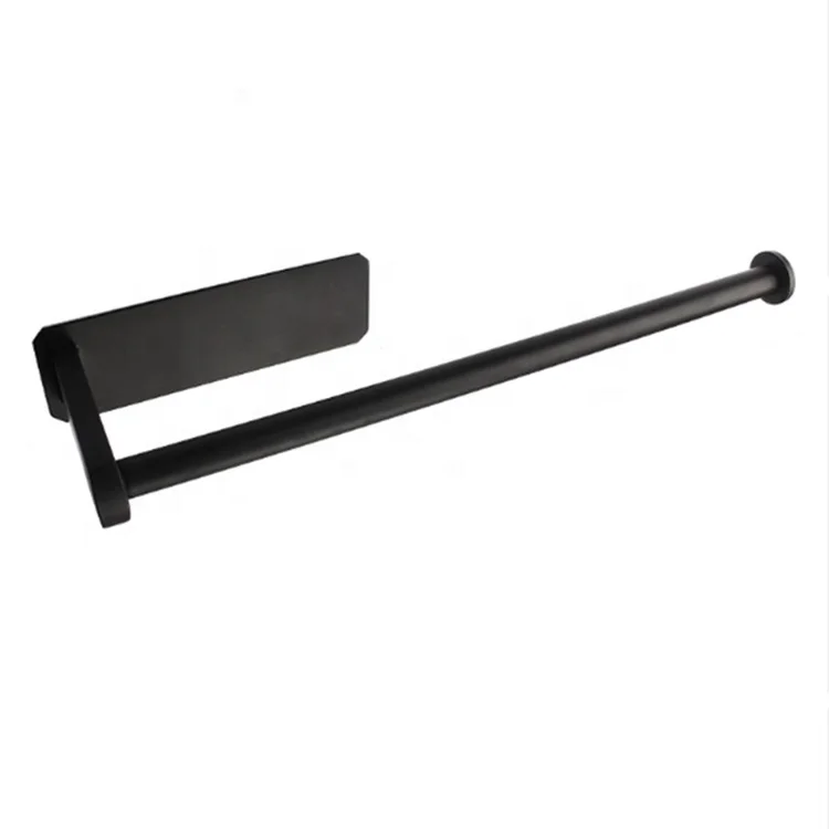 Self Adhesive simple tissue paper roll towel Holder Long Size rack for foil and film holding under kitchen cabinet