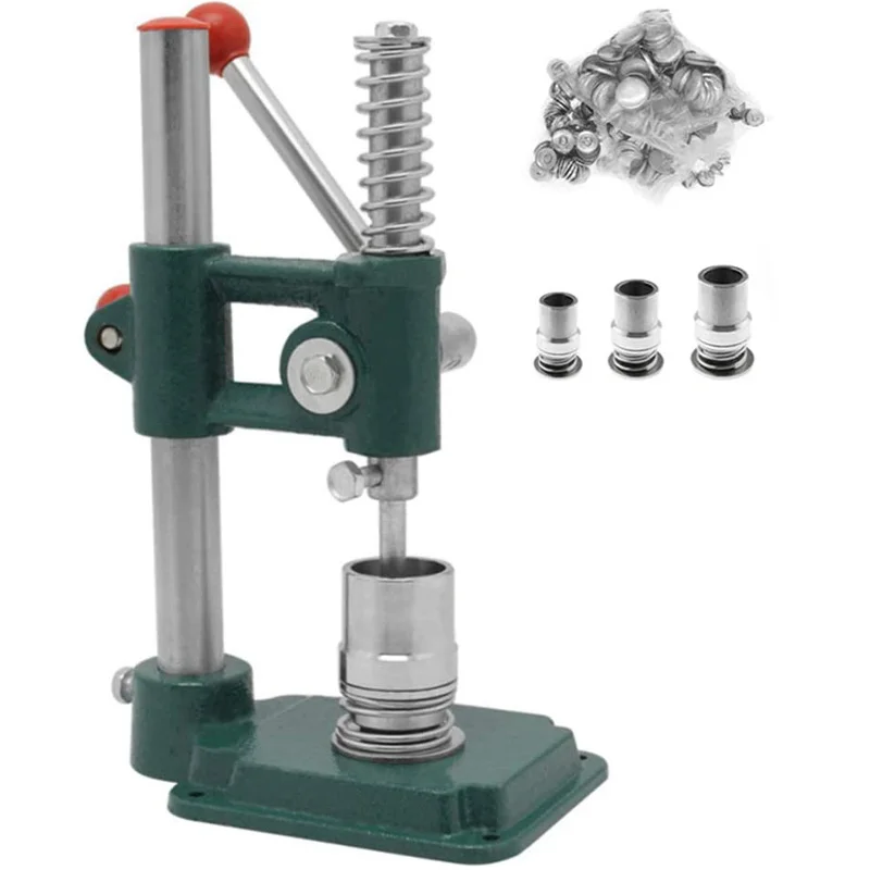 Button Maker Handmade Fabric Covered Button Maker Button Machine DIY Tool with 3 Molds (diameters 18, 25, 30mm)