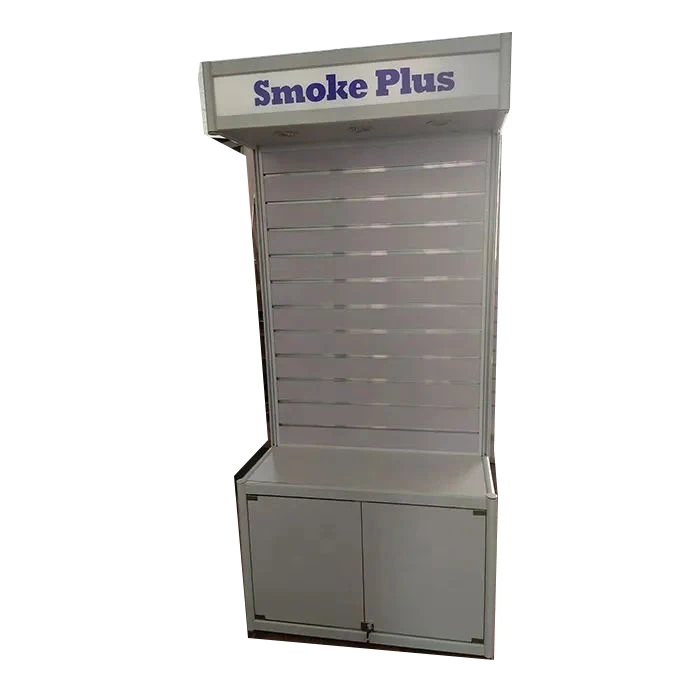 Hot sale MDF display cabinet design for smoke store Titanium alloy Display Showcase
