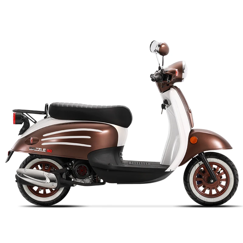 Оптовая Продажа с фабрики модные высококачественные газовые скутеры 50cc 4-тактные бензиновые низким расходом топлива бензиновый мопед для взрослых