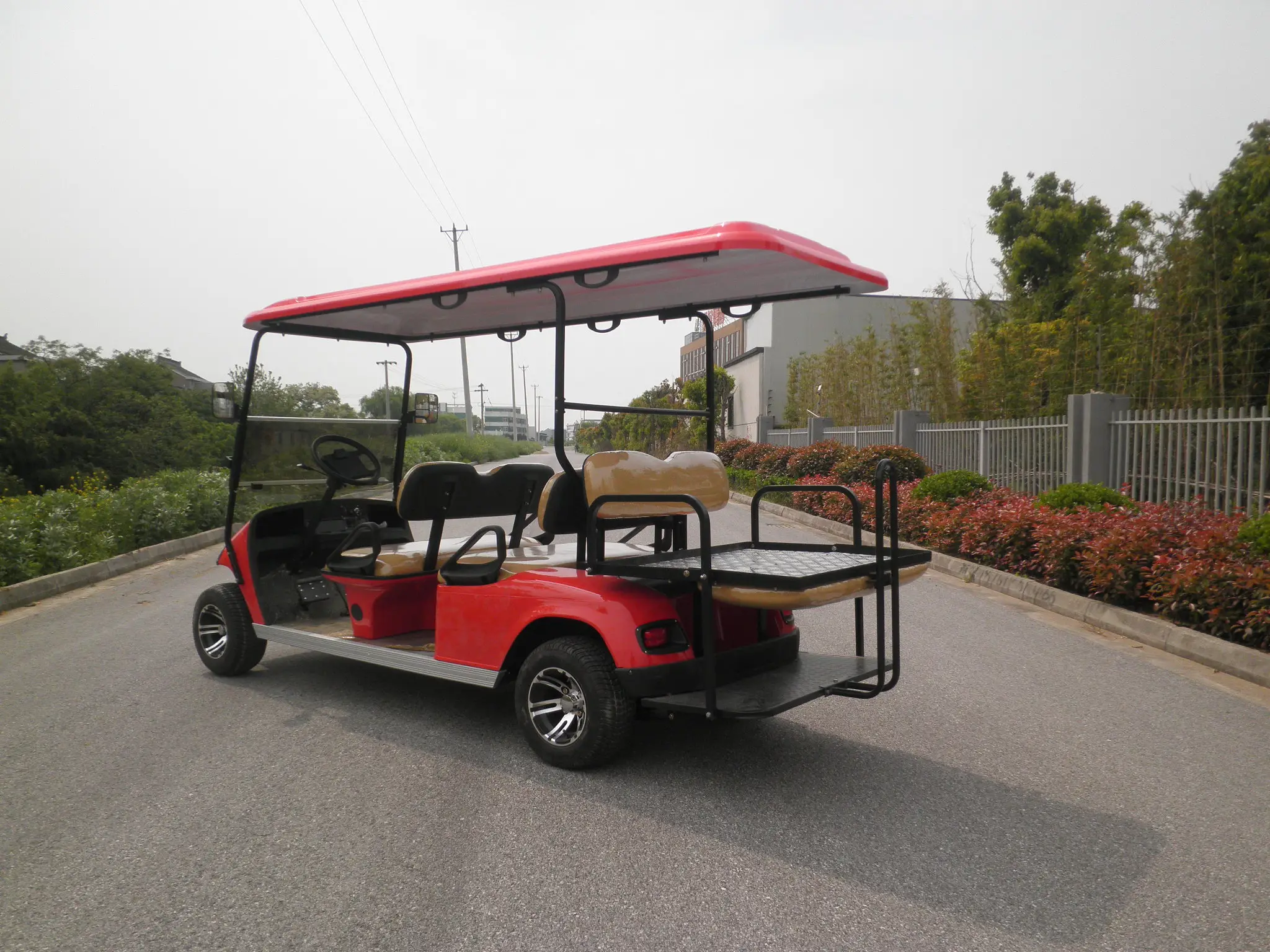 6 passenger electric golf cart AW2044KSZ(4+2)