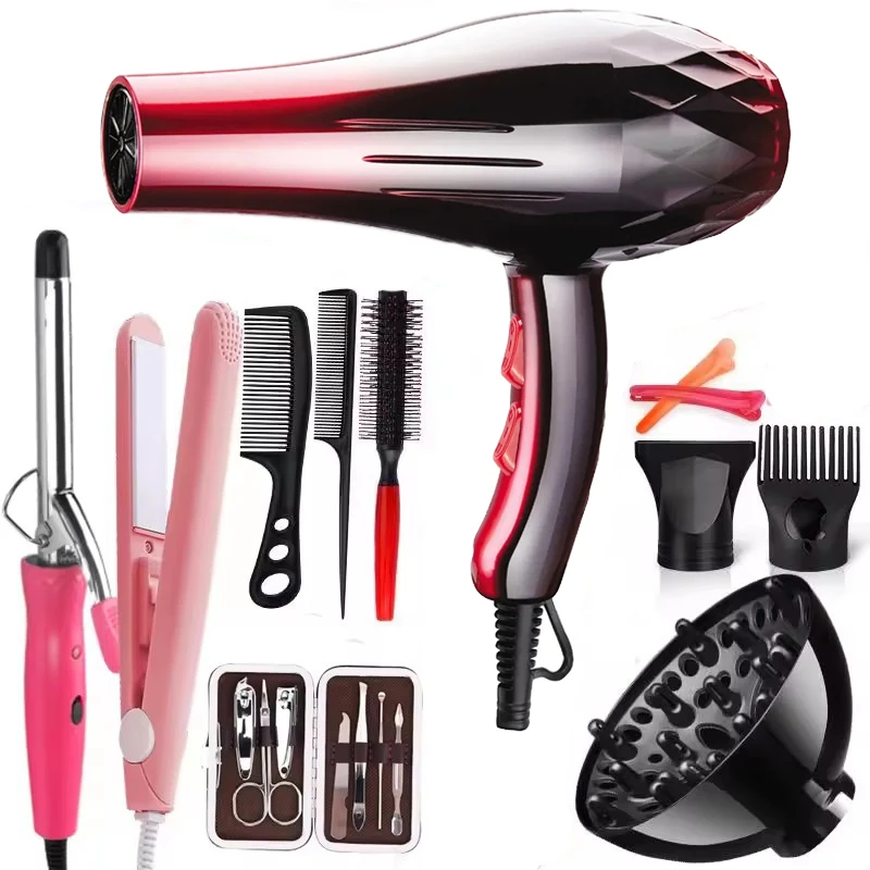 multi function One Step Electric Negative Ion Hair Dryer Professional Hair Dryer And Straightener comb set