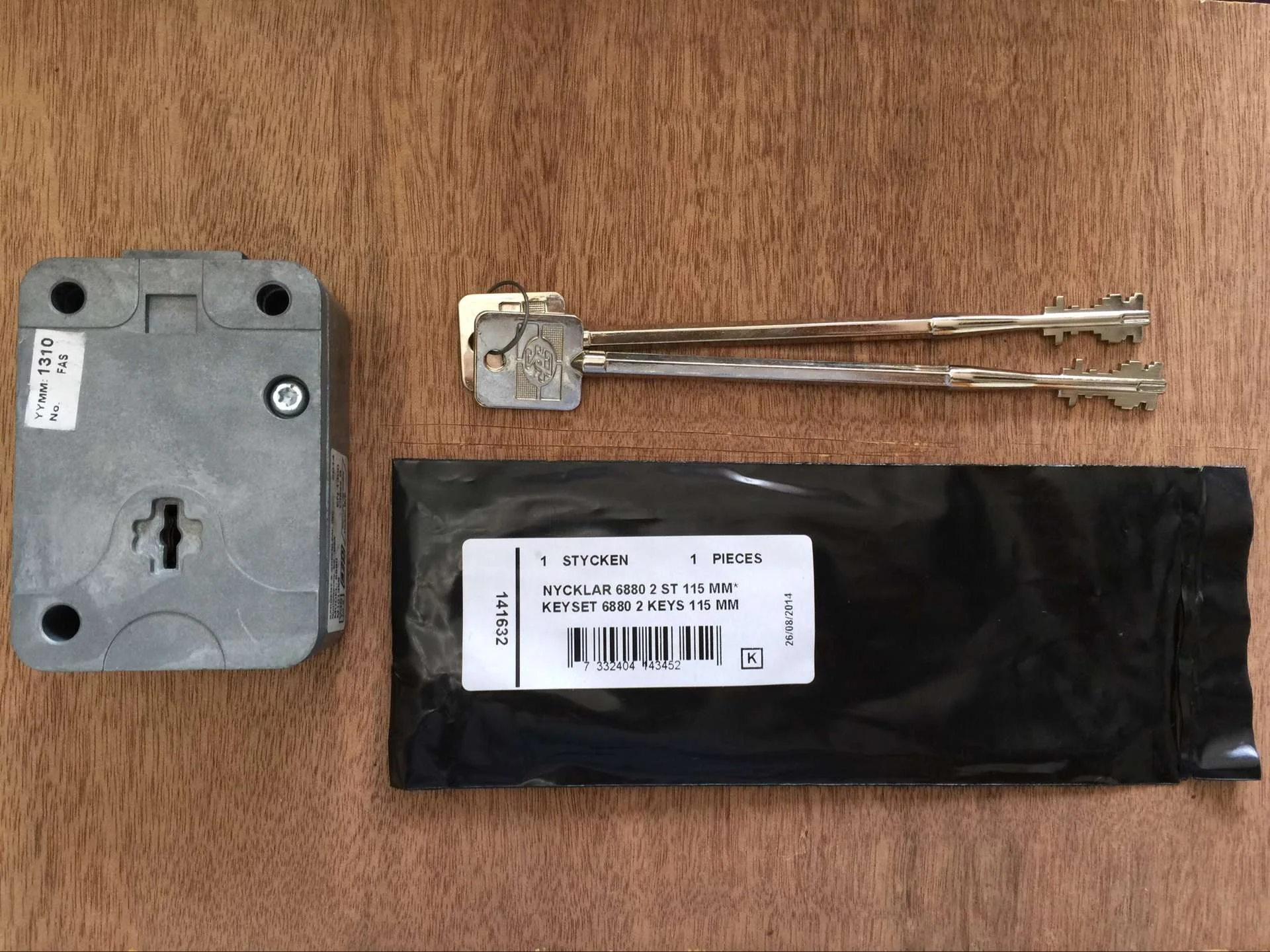 SG6880 Security Lever Mechanical Key Lock Key operated safe locks for Vault / ATM / Safe