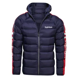 Custom logo mens sport wear men coats and jackets mens winter nylon puffer jacket with hood