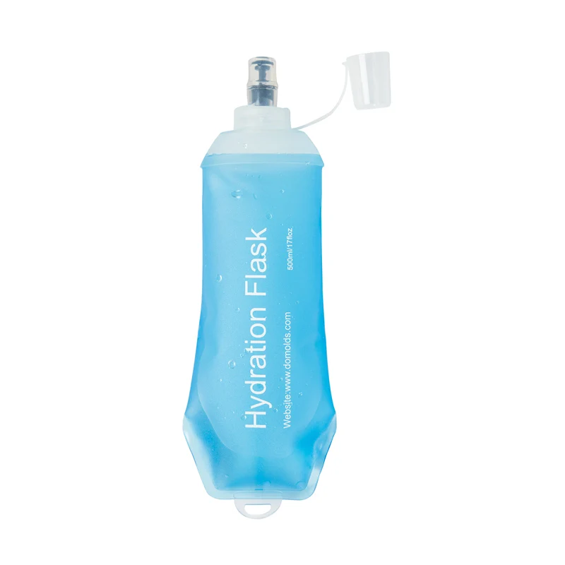 Ready to ship water flask for trail running, hiking, cycling, camping collapsible  bottle folding BPA free bottle quick delivery