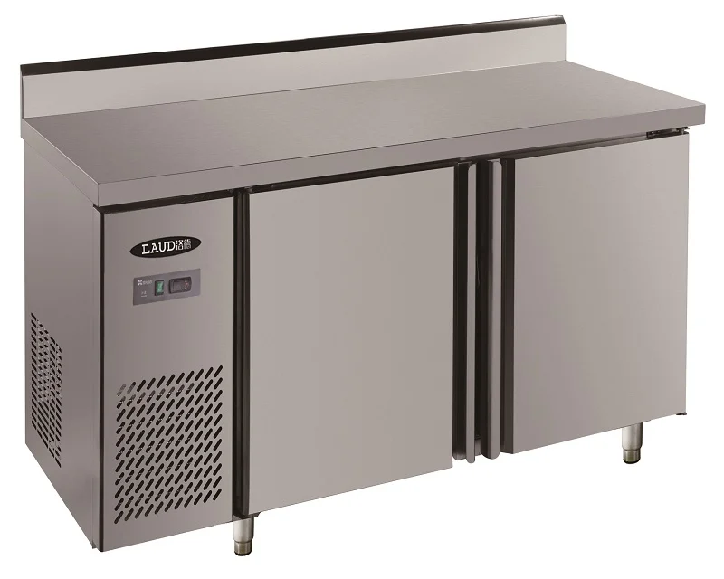 
Static Cooling Stainless Steel 2 Doors Table Freezer 346L - High Quality 